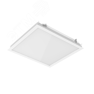 Светильник светодиодный VARTON E070 2.0 для образовательных учреждений 35 Вт CRI90 4000 К под гипсокартонные потолки 620х610х67 мм (монтажный размер 600х600 мм) опаловым рассеивателем RAL9003 матовый DALI - фото 1