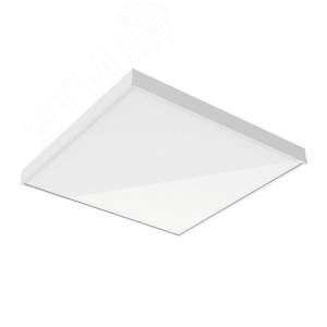 Светильник светодиодный E070 2.0 для образовательных учреждений 42 Вт CRI90 4000 К IP54 для Грильято 588х588х50 мм с рассеивателем опал аварийный автономный постоянного действия - фото 1