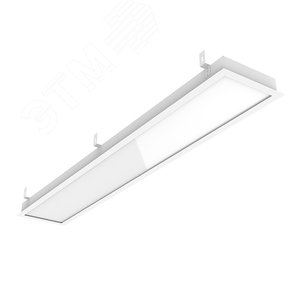 Светильник светодиодный E270/F 2.0 для образовательных учреждений 35 Вт CRI90 4000 К для Грильято 1215х207х50 мм (монтажный размер 1188х180 мм) с рамкой и рассеивателем опал DALI - фото 1