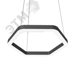 Светильник светодиодный ДСО-24Вт 3000К Enso G черный - фото 1