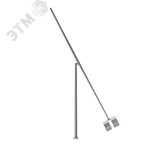 Опора стальная наружного освещения Facette Fold 12м горячее цинкование - фото 1