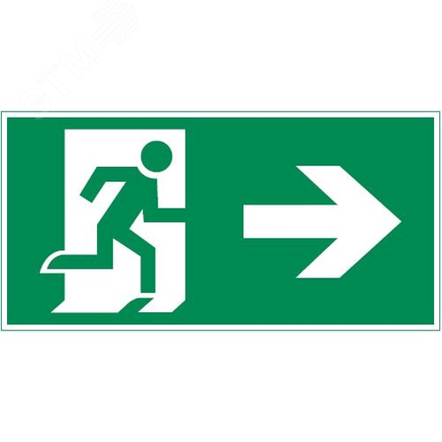 Изображение товара Пиктограмма Vault Выход вправо 200х400 мм (шт)