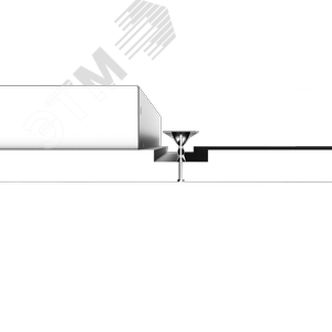 Светильник светодиодный ДВО для потолка Cesal 600х600х62 36 ВТ 4000К IP40 - фото 2