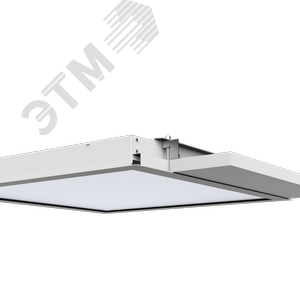 Светильник светодиодный VARTON Е070 2.0 образовательных учреждений 60 Вт CRI90 4000 K под гипсокартонные потолки 1200х305х67 мм (монтажный размер 1175х295 мм) с опаловым рассеивателем RAL9003 матовый - фото 2