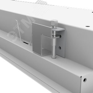 Светильник светодиодный VARTON Е070 2.0 образовательных учреждений 60 Вт CRI90 4000 K под гипсокартонные потолки 1200х305х67 мм (монтажный размер 1175х295 мм) с опаловым рассеивателем RAL9003 матовый - фото 3