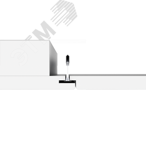 Светильник светодиодный ДВО-36Вт тип кромки SL2 1218х308х68 мм 36 ВТ 4000К аварийный - фото 2