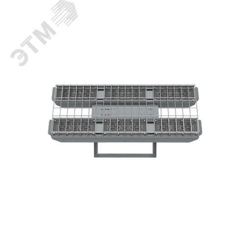 Светильник светодиодный спортивный Fizruk 150 Вт CRI80 4000 К накладной IP65 с поворотным кронштейном защитной решеткой оптикой 90 градусов RAL7045 серый - фото 3