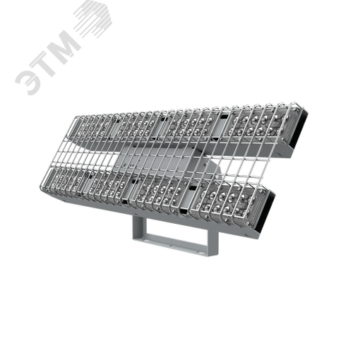 Светильник светодиодный Fizruk спортивный для образовательных учреждений 200 Вт CRI90 4000 K накладной IP65 с поворотным кронштейном защитной решеткой оптикой 60 градусов RAL7045 серый - фото 1