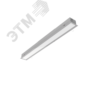 Светильник светодиодный ДВО-54Вт 4000К G-Line опал 1м Серый - фото 1