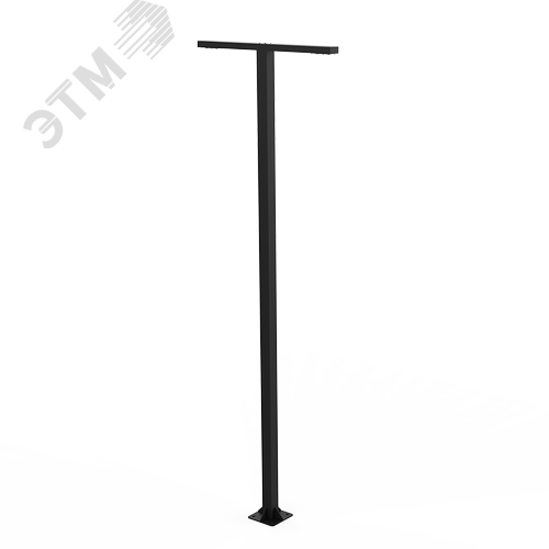 Система осветительная парковый Glight T 2x60 Вт Road 4000 К RAL9005 черный 6000 мм - фото 3