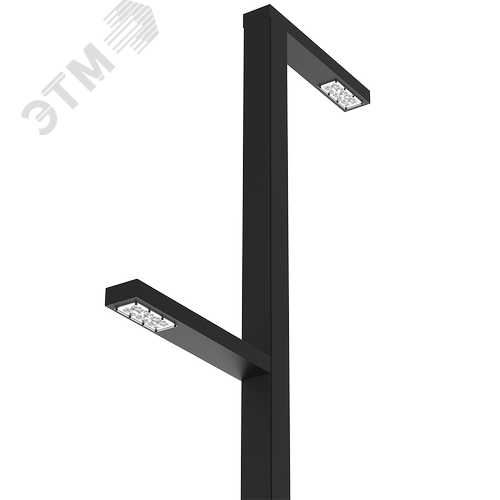 Система осветительная парковый Glight Z 2x30 Вт Garden 4000 К RAL9005 черный 4000 мм - фото 3