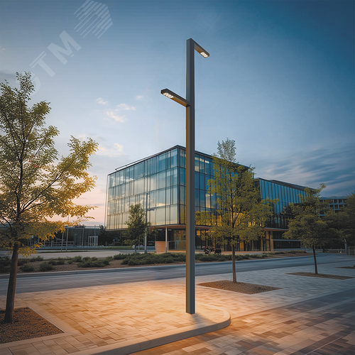 Система осветительная парковый Glight Z 2x30 Вт Garden 4000 К RAL9005 черный 4000 мм - фото 4