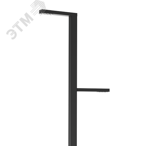 Изображение товара Система осветительная парковый Glight Z 2x30 Вт Garden 4000 К RAL9005 черный 4000 мм (шт)