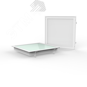 Светильник светодиодный VARTON медицинский встраиваемый C070/K 55 Вт CRI90 4000 K 600х600х100 мм IP65 с опаловым рассеивателем для установки в сэндвич-панели аварийный автономный постоянного действия - фото 2