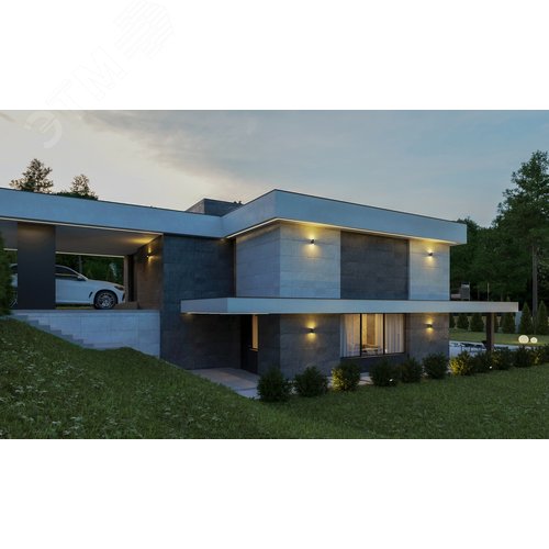 Светильник светодиодный архитектурный Gutta Twin 2x10Вт 5000К 18 град. черный - фото 2