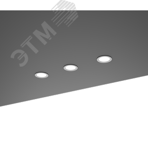 Cветильник светодиодный DL-SLIM круглый встраиваемый 121х38 мм 10W 3000K IP44 монтажный диаметр 95мм DALI V1-R0-00546-10D01-4401030 Вартон - 3