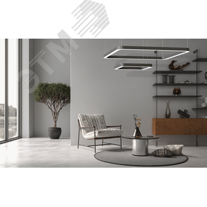 Светильник светодиодный ДСО-52Вт 4000К Enso Q черный - фото 3