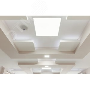 Светильник светодиодный VARTON Е070 2.0 образовательных учреждений 60 Вт CRI90 4000 K под гипсокартонные потолки 1200х305х67 мм (монтажный размер 1175х295 мм) с опаловым рассеивателем RAL9003 матовый - фото 4