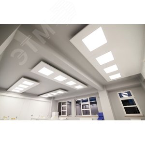 Светильник светодиодный VARTON Е070 2.0 образовательных учреждений 60 Вт CRI90 4000 K под гипсокартонные потолки 1200х305х67 мм (монтажный размер 1175х295 мм) с опаловым рассеивателем RAL9003 матовый - фото 6