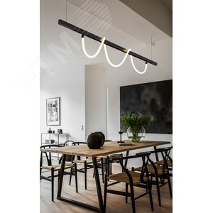 Светильник светодиодный трековый подвесной Flex Tube Opal L500 для магнитной системы Galakti 244x26x315 мм 8 Вт 4000 K 360 град CRI>95 черный - фото 4