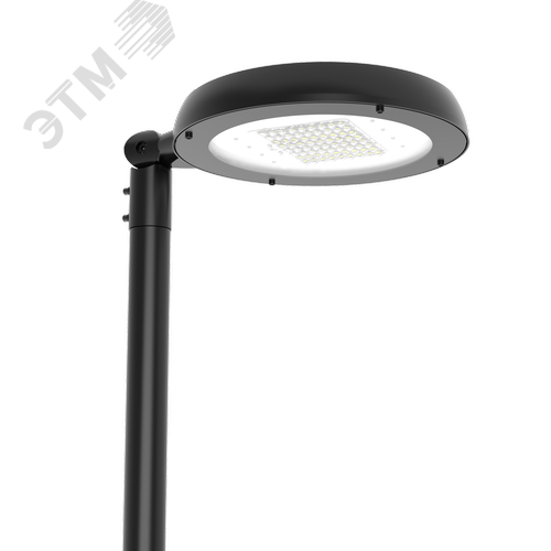 Светильник светодиодный IONIK Console парк 40 Вт Plaza 2700К IP66 RAL9005 черный DALI - фото 1