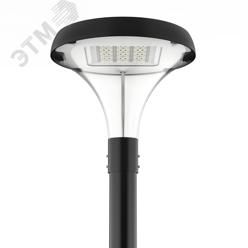 Светильник светодиодный IONIK Opal парк 80 Вт опаловый 4000К IP66 RAL9005 черный - фото 1