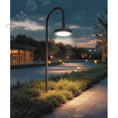 Светильник светодиодный IONIK Top парк 100 Вт Urban 4000К IP66 RAL9005 черный - фото 2