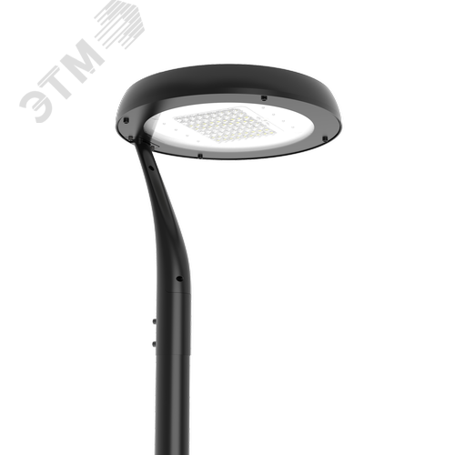 Светильник светодиодный IONIK Torsher парк 30 Вт Urban 4000К IP66 RAL9005 черный - фото 1