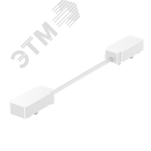 Коннектор питания для углового соединения шинопроводов магнитной системы Galakti 290x26x15 мм белый - фото 1
