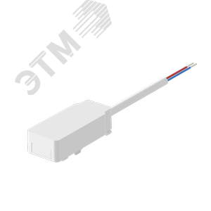 Коннектор питания к внешнему трансформатору для магнитной системы Galakti 60x26x15 мм белый - фото 1