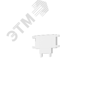 Коннектор Т-образный горизонтальный для накладного и встраиваемого монтажа для магнитной системы Galakti 46x36x6 мм белый - фото 1