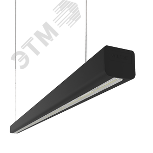 Светильник светодиодный ДСО/ДПО-36Вт 3000К Mercury LED Mall черный, рассеиватель опал - фото 1