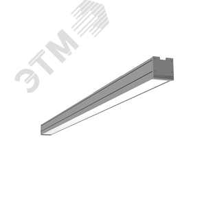 Светильник светодиодный Mercury Pro накладной 73 Вт 3000 К 1507х65х65 мм IP54 RAL7045 серый муар с рассеивателем опал DALI - фото 1