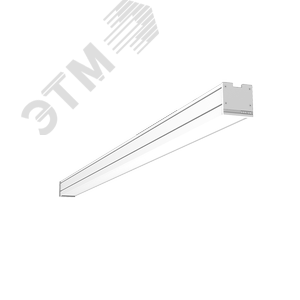 Светильник светодиодный Mercury Pro накладной 28 Вт 3000 К 2002х65х65 мм IP54 RAL9003 белый муар с рассеивателем опал БАП - фото 1