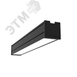 Светильник светодиодный Mercury Pro накладной 8 Вт 4000 К 514х65х65 мм IP54 RAL9005 черный муар с рассеивателем опал - фото 1
