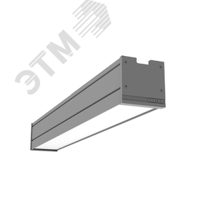 Светильник светодиодный Mercury Pro накладной 8 Вт 4000 К 514х65х65 мм IP54 RAL7045 серый муар с рассеивателем опал - фото 1