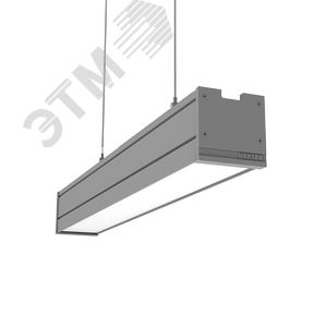 Светильник светодиодный Mercury Pro подвесной 8 Вт 3000 К 514х65х65 мм IP54 серый муар с рассеивателем опал подвес 2м БАП - фото 1