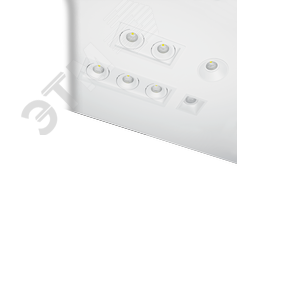 Рамка для модульного светильника FLEX 50 04 круглая встраиваемая утопленная 95х70мм RAL9010 - фото 3