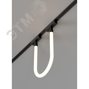 Светильник светодиодный трековый подвесной Flex Tube Opal L500 для магнитной системы Galakti 244x26x315 мм 8 Вт 4000 K 360 град CRI>95 черный - фото 2