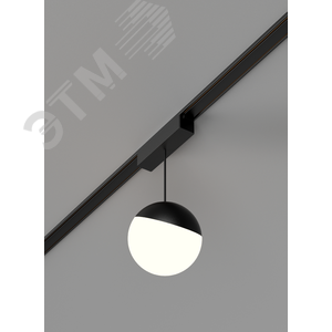 Светильник светодиодный трековый подвесной Sphere d100 для магнитной системы Galakti 122x100x223 мм 6 Вт 3000 K белый CRI>93 - фото 2