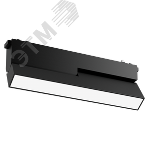 Светильник светодиодный трековый линейный Opal/R L122 для магнитной системы Galakti 230х26х80 мм 12 Вт 4000 K CRI>90 черный - фото 1