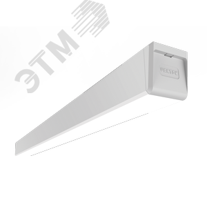 Светильник светодиодный ДПО/ДСО-60Вт IP40 600х80 1,5м БАП 1473х80х80мм с рассеиват. опал