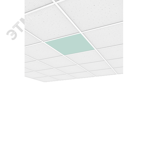Светильник светодиодный C070/UGL медицинский встраиваемый/накладной 50ВТ CRI90 4000 K 595х595х68 мм с защитным силикатным стеклом класс защиты IP54 аварийный автономный постоянного действия - фото 3