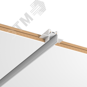 Шинопровод магнитный встраиваемый в гипсокартон 1 м для магнитной системы Galakti белый - фото 1