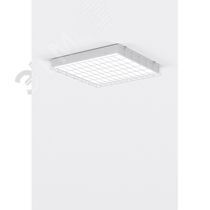 Светильник светодиодный VARTON S070 2.0 спортивный для образовательных учреждений 42 ВТ CRI90 4000 K накладной 603х620х70 мм IP40 с призматическим рассеивателем с защитной решеткой диммируемый по протоколу DALI - фото 4