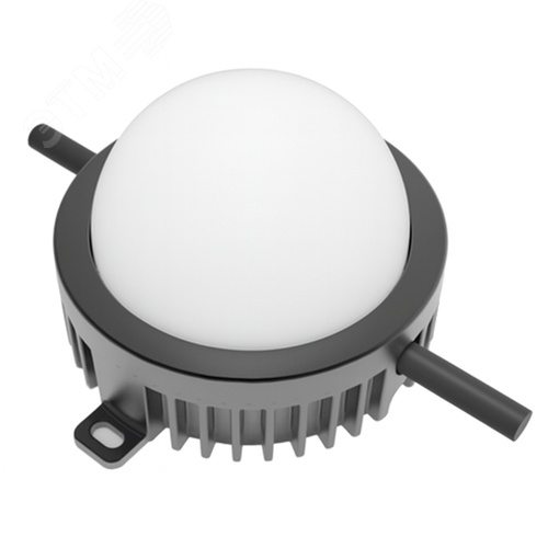 Светильник светодиодный архитектурный Tochka 5 Вт 24 В 3000K DMX рассеиватель опал RAL7045 серый - фото 1