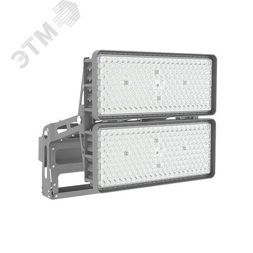 Прожектор светодиодный Ultrix 840 Вт 60град 5700 K RAL7045 серый муар Sport TV DMX-RDM - фото 1