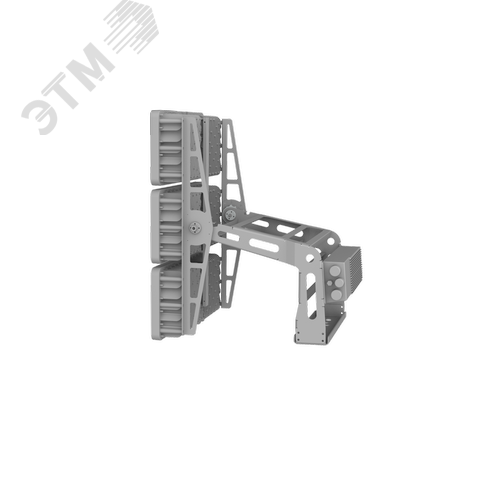 Прожектор светодиодный Ultrix 1500 Вт 60град 5000 К RAL7045 серый муар DALI - фото 3