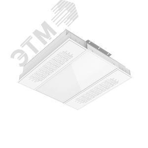 Изображение товара Светильник светодиодный ДВО-30Вт с UV-блоком встраиваемый 595x595x126 мм 5000К IP54 с опаловым рассеивателем ди ммируемый DALI (шт)
