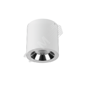 Изображение товара Светильник LED Downlight круглый накладной 125х135 18W 4000K 35 град (шт)